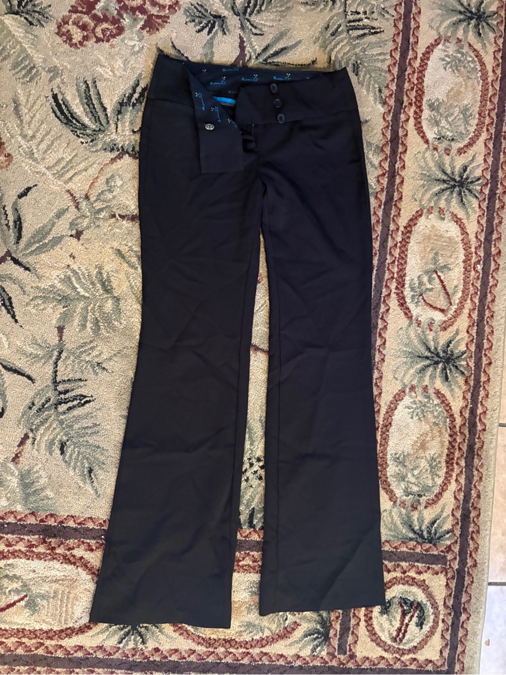 REAL 2000s/Y2K- Women’s Low-Waisted Black Work Trousers